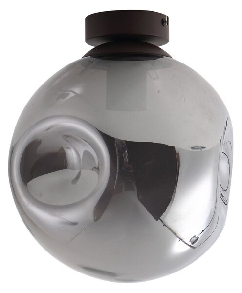 Lampa Sufitowa Lindby, Valentina, ściemnialny, szary, jadalnia, szkło, design