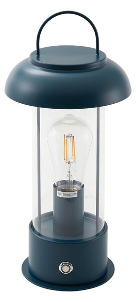 Zewnętrzna Lampa Lindby, Yvette, ściemnialny, niebieski, taras, metal, nowoczesny