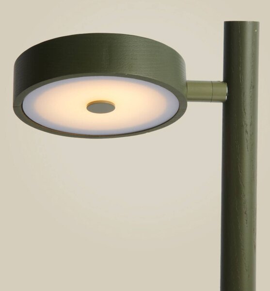 Good & Mojo Lampa stołowa Okinawa, możliwość ściemniania, zielony, salon / jadalnia, drewno, nowoczesny