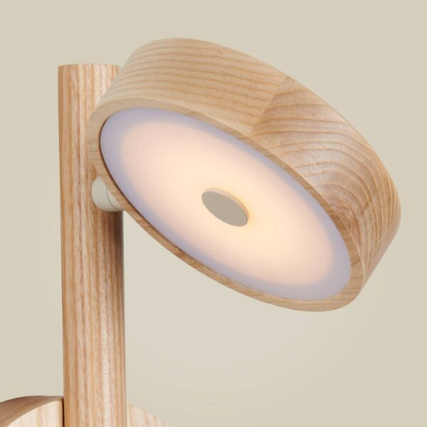 Good & Mojo Kinkiet Okinawa, możliwość ściemniania, jasne drewno, salon / jadalnia, drewno, nowoczesny