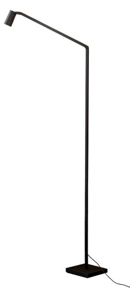 Lampa Podłogowa Nemo Lighting, ściemnialny, czarny, salon, aluminium