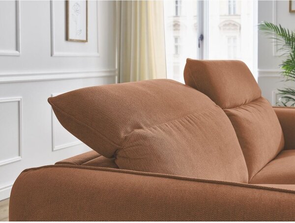 Pomarańczowa sofa 216 cm Achille – Bobochic Paris