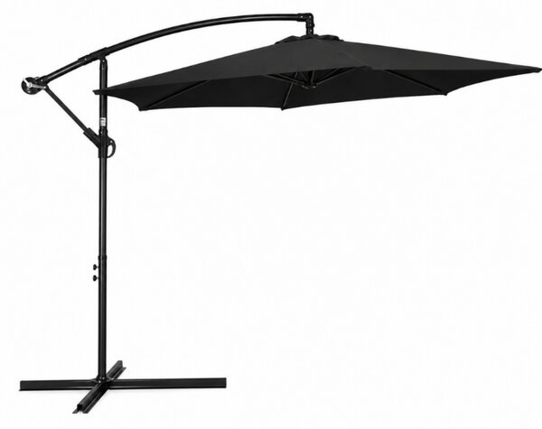 Regulowany parasol ogrodowy ELVARO, czarny