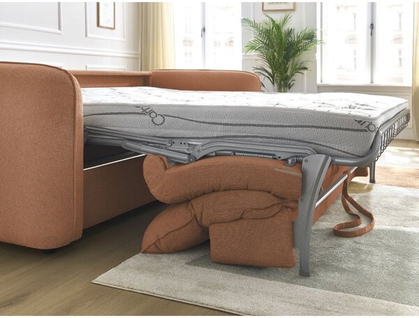 Pomarańczowa sofa 216 cm Achille – Bobochic Paris
