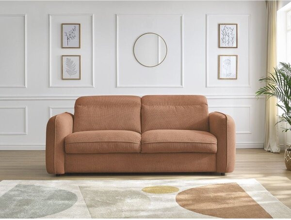 Pomarańczowa sofa 216 cm Achille – Bobochic Paris