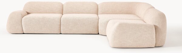 Narożna sofa modułowa Bouclé Wolke (4-osobowa)