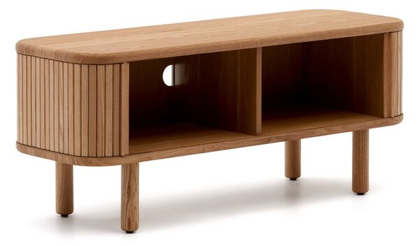 Szafka pod TV w dekorze jesionu w naturalnym kolorze 120x50x40 cm Mailen – Kave Home