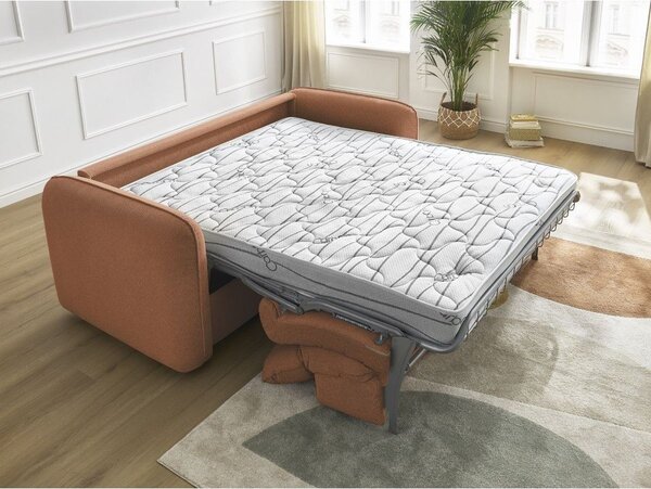 Pomarańczowa sofa 216 cm Achille – Bobochic Paris