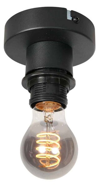 Mexlite Lampa sufitowa Bloeba, możliwość ściemniania, czarny, salon / jadalnia, tkanina / materiał / jedwab