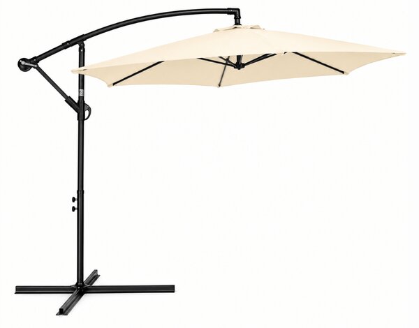 Parasol ogrodowy ELVARO regulowany, kremowy