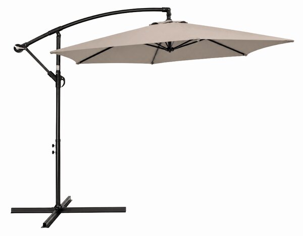 Parasol ogrodowy ELVARO z możliwością regulacji, beżowy
