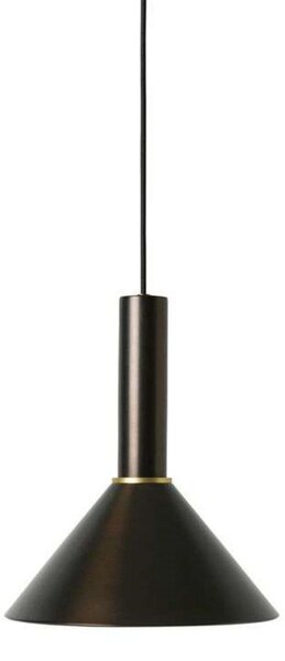 Collect Lampa Wisząca Cone High Black Brass - Ferm Living