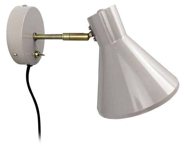 Lampa Ścienna Dyberg Larsen, Sleep, szary, salon, metal, design