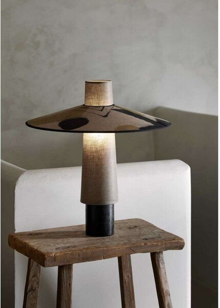 Lampa Stołowa Forestier, Thésée, brąz rdzawy, salon, tkanina | tekstylia, boho