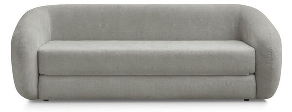 Jasnoszara rozkładana sofa z tkaniny szenilowej 228 cm Neyo – Bobochic Paris