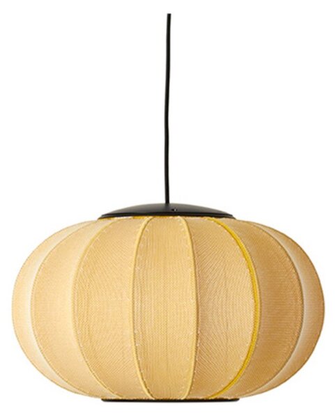 Lampa Wisząca Made By Hand, żółty, sypialnia, aluminium