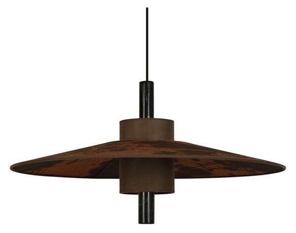 Lampa Wisząca Forestier, Thésée, ściemnialny, czerwony, jadalnia, tkanina | tekstylia