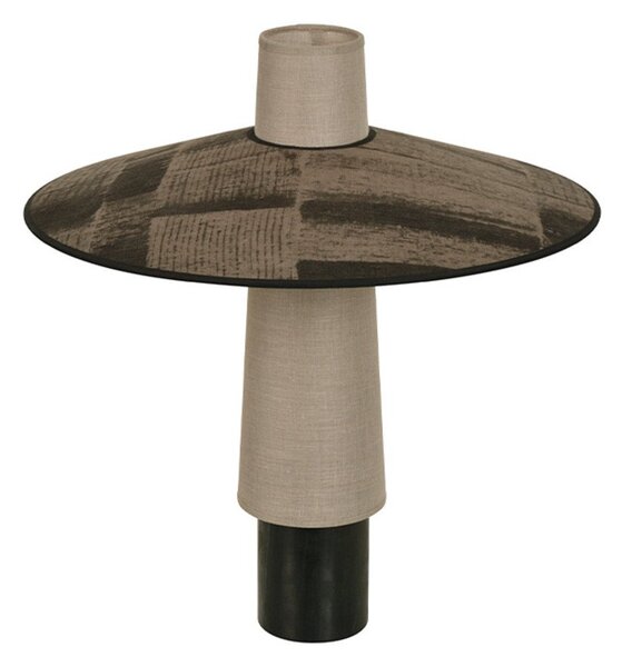Lampa Stołowa Forestier, Thésée, szary, salon, tkanina | tekstylia, boho