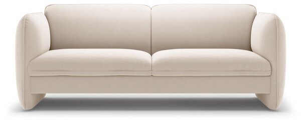 Kremowa aksamitna sofa 204 cm Georgia – Micadoni