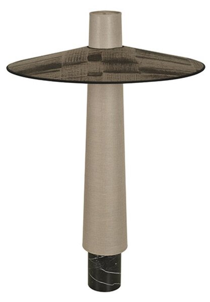 Lampa Podłogowa Forestier, Thésée, szary, salon, tkanina | tekstylia, boho