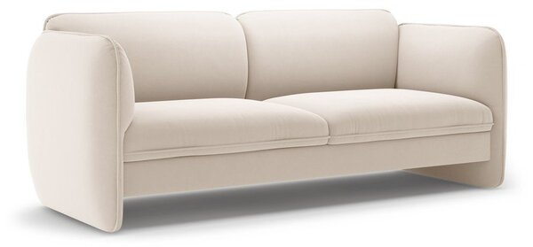 Kremowa aksamitna sofa 204 cm Georgia – Micadoni