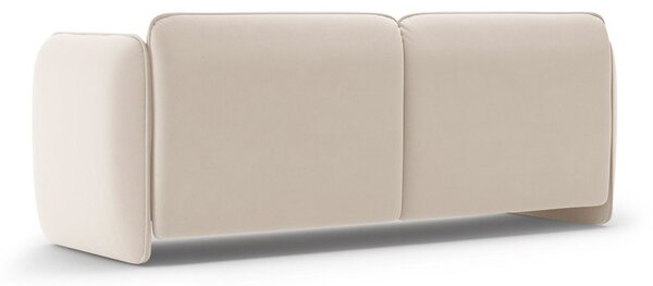 Kremowa aksamitna sofa 204 cm Georgia – Micadoni