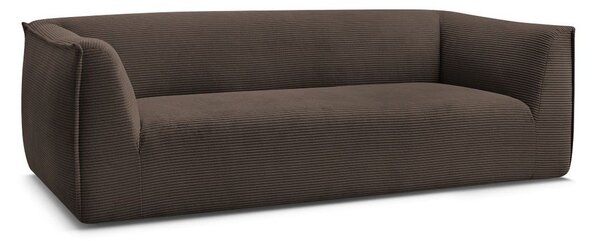 Brązowa sztruksowa sofa 242 cm Giorgia – Bobochic Paris