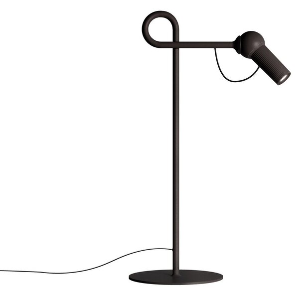 Lampa Stołowa kdln, Bird, ściemnialny, czarny, salon, metal