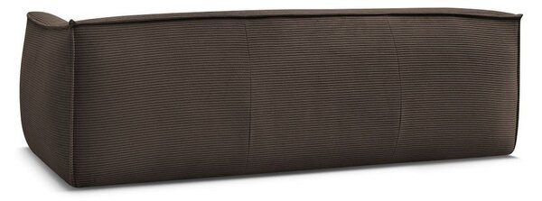 Brązowa sztruksowa sofa 242 cm Giorgia – Bobochic Paris