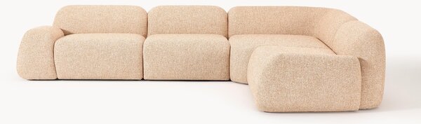 Narożna sofa modułowa Bouclé Wolke (4-osobowa)