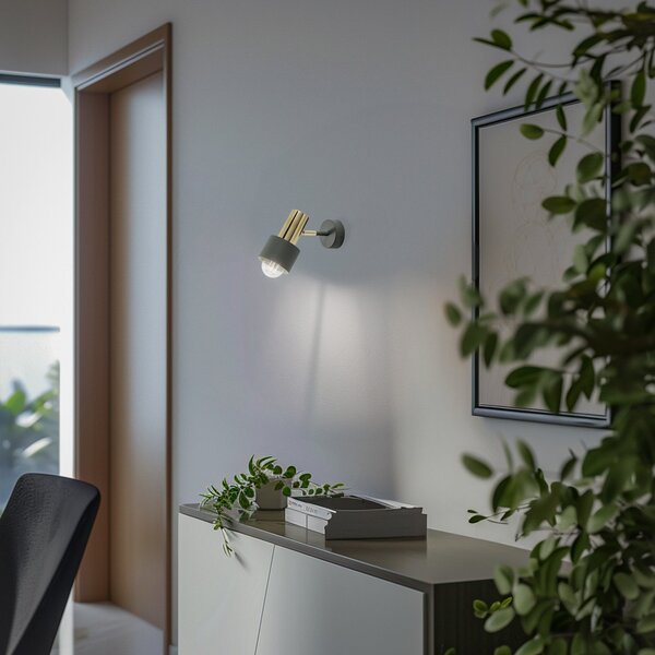 Lampa Sufitowa Euluna, Destin, ściemnialny, zielony, salon, metal, nowoczesny