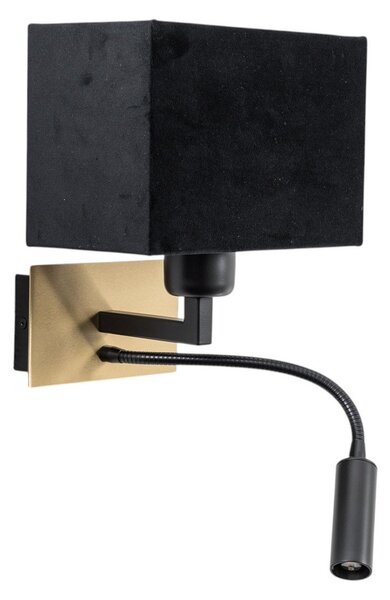 Lampa Ścienna Euluna, Harry, czarny, salon, metal, nowoczesny