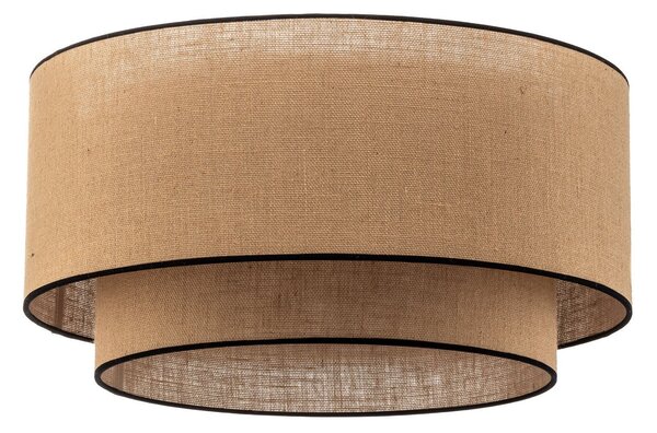 Lampa Sufitowa Euluna, Boho jute & black, ściemnialny, brąz rdzawy, salon, tkanina | tekstylia, boho