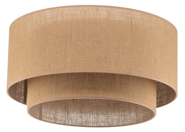 Lampa Sufitowa Euluna, Boho jute, ściemnialny, brąz rdzawy, salon, tkanina | tekstylia, boho