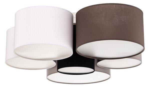Lampa Sufitowa Euluna, Lodge, ściemnialny, wielokolorowy, salon, tkanina | tekstylia, nowoczesny