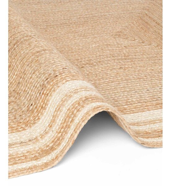 Kremowy/w naturalnym kolorze dywan z juty dwustronny/tkany ręcznie 80x150 cm Looma – Hanse Home