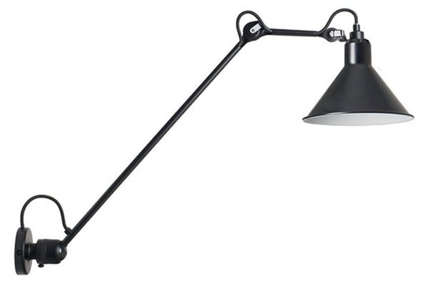 Lampa Ścienna Lampe Gras, czarny, salon, metal