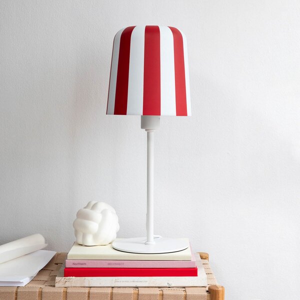 Lampa Stołowa Dyberg Larsen, Gry, czerwony, salon, metal, design