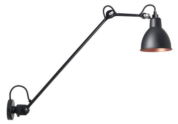 304L60 Lampa Ścienna Czarno/Czarna/Miedź - Lampe Gras