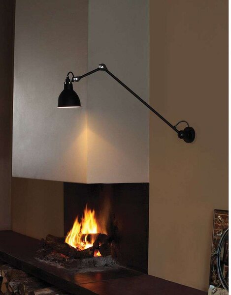 304L60 Lampa Ścienna Czarna/Miedź - Lampe Gras