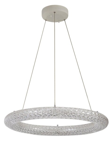 Lampa Wisząca Lucande, Tumata, ściemnialny, transparentny, salon, tworzywo sztuczne, nowoczesny
