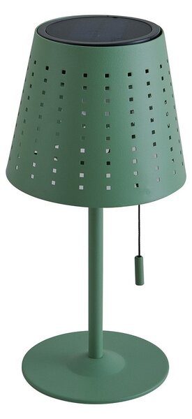 Zewnętrzna Lampa Lindby, Hilario, ściemnialny, zielony, balkon, metal