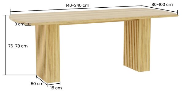 Stół drewniany Flo Oak