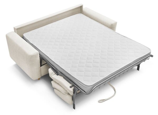 Beżowa rozkładana sofa do spania 200 cm Cocoone – Bobochic Paris