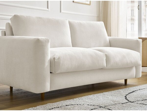 Beżowa rozkładana sofa do spania 200 cm Cocoone – Bobochic Paris