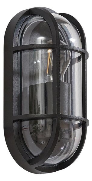 Zewnętrzna Lampa Lucande, Serine, ściemnialny, czarny, balkon, aluminium