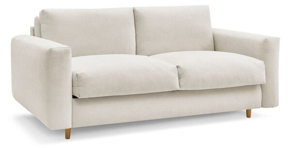 Beżowa rozkładana sofa do spania 200 cm Cocoone – Bobochic Paris