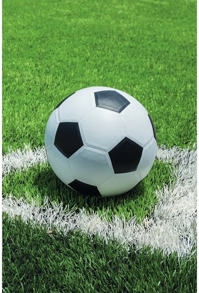 Zielony polarowy koc dziecięcy 100x150 cm Football – Jerry Fabrics