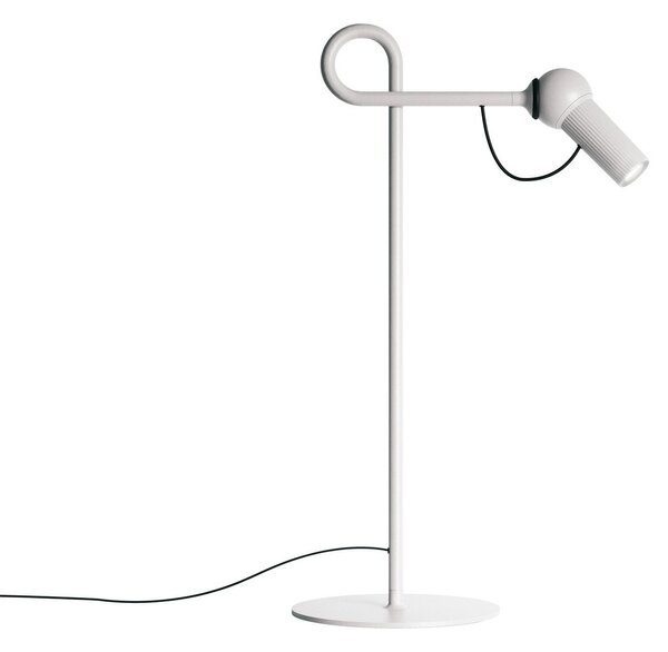 Lampa Stołowa kdln, Bird, ściemnialny, biały, salon, metal