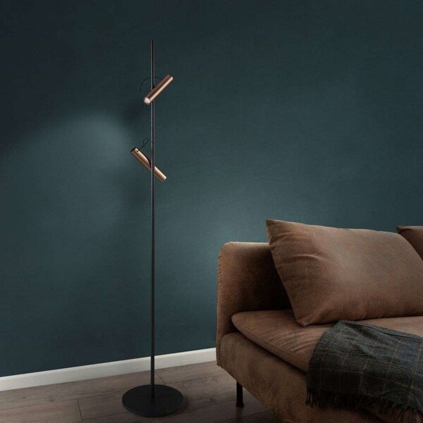 Lampa Podłogowa LIGHT-POINT, złoty | mosiężny, salon, aluminium